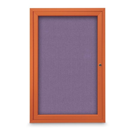 United Visual Products Slim Enclosed Corkboard, 11"x13-1/2", White Alum Frame/Cork UVEB1113-WHITE-CORK